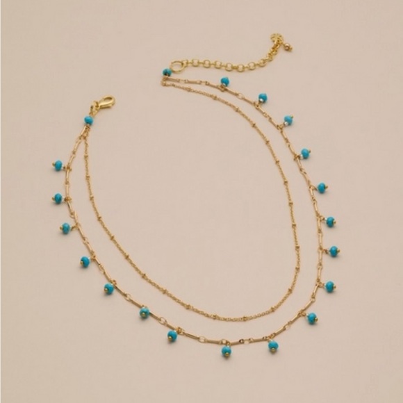 Lucky brand turquoise layered necklace - Picture 1 of 12